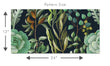 Load image into Gallery viewer, Tropical botanical dark fabric peel and stick wallpaper