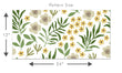 Load image into Gallery viewer, Farmhouse country botanical floral purple, orange and green peel and stick wallpaper