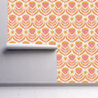 Load image into Gallery viewer, Vintage antique pink floral distressed peel and stick wallpaper