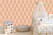 Load image into Gallery viewer, Vintage antique pink floral distressed peel and stick wallpaper