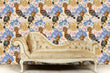 Load image into Gallery viewer, Victorian chinoiserie bird floral peel and stick wallpaper