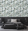 Load image into Gallery viewer, Bird chinoiserie botanical peel and stick wallpaper