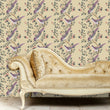 Load image into Gallery viewer, Pink Victorian Chinoiserie bird fabric blend peel and stick wallpaper