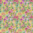 Load image into Gallery viewer, Antique chintz floral fabric blend peel and stick wallpaper