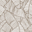 Load image into Gallery viewer, Tropical palm leaves mid century modern vintage peel and stick wallpaper