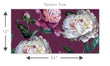 Load image into Gallery viewer, Purple Victorian antique botanical dark floral peel and stick wallpaper