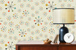 Load image into Gallery viewer, Vintage retro Mid-century modern starburst peel and stick wallpaper