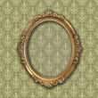 Load image into Gallery viewer, Antique Victorian green damask peel and stick wallpaper