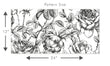 Load image into Gallery viewer, Black and white antique floral fabric blend peel and stick wallpaper