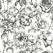 Load image into Gallery viewer, Black and white antique floral fabric blend peel and stick wallpaper