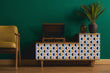 Load image into Gallery viewer, Vintage retro Mid-century modern geometric peel and stick wallpaper