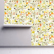 Load image into Gallery viewer, Botanical country flower garden peel and stick wallpaper