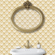 Load image into Gallery viewer, Antique art deco gold peel and stick wallpaper