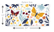 Load image into Gallery viewer, Botanical garden butterfly peel and stick wallpaper