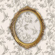 Load image into Gallery viewer, Antique floral botanical bird grey peel and stick wallpaper