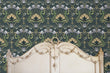 Load image into Gallery viewer, Victorian antique dark floral peel and stick wallpaper