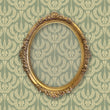 Load image into Gallery viewer, Victorian antique green damask fabric peel and stick wallpaper