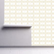Load image into Gallery viewer, Art Deco geometric gold fabric peel and stick wallpaper