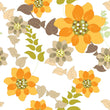 Load image into Gallery viewer, Antique vintage yellow floral botanical peel and stick wallpaper