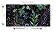 Load image into Gallery viewer, Watercolor black botanical peel and stick wallpaper