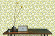 Load image into Gallery viewer, Yellow vintage floral peel and stick wallpaper