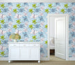 Load image into Gallery viewer, Botanical Wallpaper, Lily Wallpaper, Flower Wallpaper, Floral Wallpaper, Peel and Stick Wallpaper, Fabric Wallpaper
