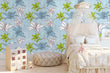 Load image into Gallery viewer, Botanical Wallpaper, Lily Wallpaper, Flower Wallpaper, Floral Wallpaper, Peel and Stick Wallpaper, Fabric Wallpaper