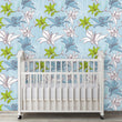 Load image into Gallery viewer, Botanical Wallpaper, Lily Wallpaper, Flower Wallpaper, Floral Wallpaper, Peel and Stick Wallpaper, Fabric Wallpaper
