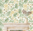 Load image into Gallery viewer, Botanical Wallpaper, Garden Wallpaper, Victorian Floral Wallpaper, Peel and Stick Wallpaper, Girl Room Wallpaper, Fabric Wallpaper