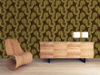 Load image into Gallery viewer, Vintage retro brown geometric fabric peel and stick wallpaper