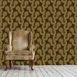 Load image into Gallery viewer, Vintage retro brown geometric fabric peel and stick wallpaper
