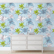 Load image into Gallery viewer, Botanical Wallpaper, Lily Wallpaper, Flower Wallpaper, Floral Wallpaper, Peel and Stick Wallpaper, Fabric Wallpaper