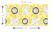 Load image into Gallery viewer, Sunflower floral yellow cottage style fabric peel and stick wallpaper