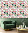 Load image into Gallery viewer, Clarendon Gardens Tropical Flamingo Peel and Stick Wallpaper