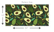 Load image into Gallery viewer, Vintage avocado green fabric peel and stick wallpaper