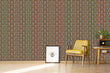 Load image into Gallery viewer, Vintage retro Mid century modern geometric peel and stick wallpaper
