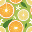 Load image into Gallery viewer, Retro vintage citrus fruit orange and green peel and stick wallpaper