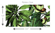 Load image into Gallery viewer, Retro palm tropical green fabric peel and stick wallpaper
