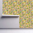 Load image into Gallery viewer, Chintz floral antique Victorian fabric peel and stick wallpaper