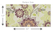 Load image into Gallery viewer, Whimsical purple floral fabric peel and stick wallpaper
