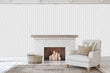 Load image into Gallery viewer, Farmhouse subway tile herringbone fabric peel and stick wallpaper