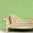 Load image into Gallery viewer, Chinoiserie Wallpaper, Green Floral Wallpaper, Botanical Wallpaper, Antique Wallpaper, Peel and Stick Wallpaper, Fabric Wallpaper