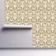 Load image into Gallery viewer, Victorian blush floral damask fabric peel and stick wallpaper