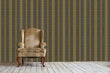 Load image into Gallery viewer, Antique blue and gold striped damask fabric peel and stick wallpaper