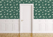 Load image into Gallery viewer, Green antique cottage floral fabric peel and stick wallpaper