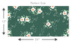 Load image into Gallery viewer, Green antique cottage floral fabric peel and stick wallpaper