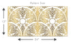 Load image into Gallery viewer, Gold baroque Art Deco antique fabric peel and stick wallpaper