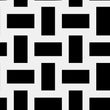 Load image into Gallery viewer, Black and white modern geometric fabric peel and stick wallpaper