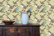 Load image into Gallery viewer, Bird cottage farmhouse fabric peel and stick wallpaper