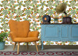 Load image into Gallery viewer, Vintage retro colorful floral fabric peel and stick wallpaper